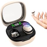 Sleep Earbuds, Invisible Mini Headphones Wireless Bluetooth, Sleep Earbuds for Side Sleepers, Small Earphones, Hidden Ear Buds for Work, Earphones Clear Calls, Single Playtime for 6h (Skin)