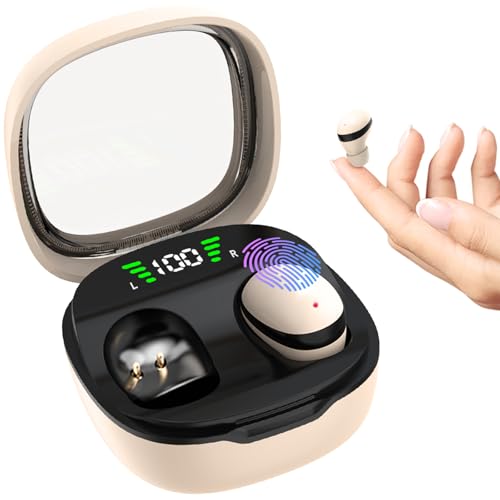 Sleep Earbuds, Invisible Mini Headphones Wireless Bluetooth, Sleep Headphones for Side Sleepers, Small Ear Buds, Hidden Earbuds for Work, Suitable for Sleep, Work, Exercise (Nude)