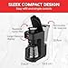 Instant Infusion Brew Automatic Filter Coffee Maker 24 Hour Programmable Coffee Machine, Glass Carafe, Digital Display - Keep Warm Function, 4-12 cup Customisable Brewing, Black