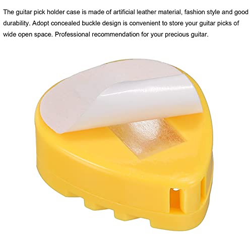 sourcing map Guitare Médiator Support Plastique Forme Cœur Jaune pour Guitare, Basse, Ukulélé avec Adhésif Retour et… - Les Beatles, Paul McCartney, John Lennon, RIngo Starr, George Harrison sourcing map Guitare Médiator Support Plastique Forme Cœur Jaune pour Guitare, Basse, Ukulélé avec Adhésif Retour et… – Image 5