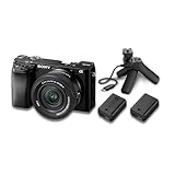 Sony a6100 Mirrorless Camera with 16-50mm f/3.5-5.6 II Lens and Shooting Grip Kit