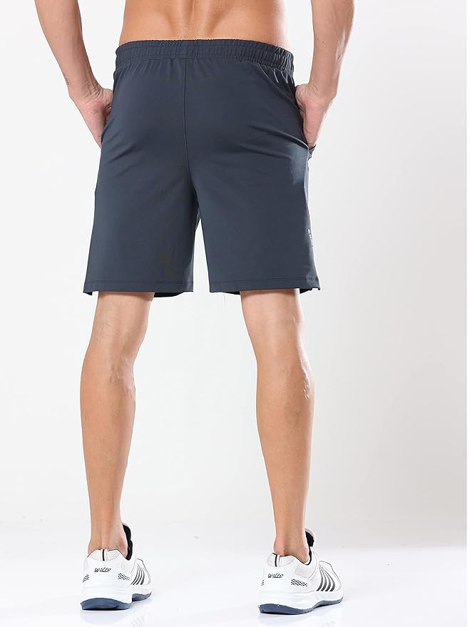 Image of Men's Workout Shorts with Zipper Pockets for Running, Gym, Hiking, Yoga