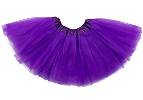 Dancina Filles Tutu de Danse Classique Trois Couches de Tulle 8-13 Ans Violet Cover