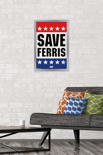 Cadre argenté avec poster Ferris Bueller idée cadeau pour cinéphile