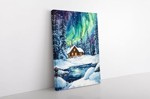 Toile aurore boréale cadeau idéal pour passionnés de nature