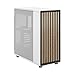 Fractal Design North Chalk White - Genuine Oak Wood Front - Mesh Side Panels - Two 140mm Aspect PWM Fans Included - Type C USB - ATX Airflow Mid Tower PC Gaming Case