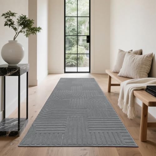Enyhom Tapis de Couloir Long 80 x 300 cm, Extra Epais Tapis Couloir Long Lavable en Machine, Antidérapant Absorbant Tapis de Passage Cuisine pour Interieur,...