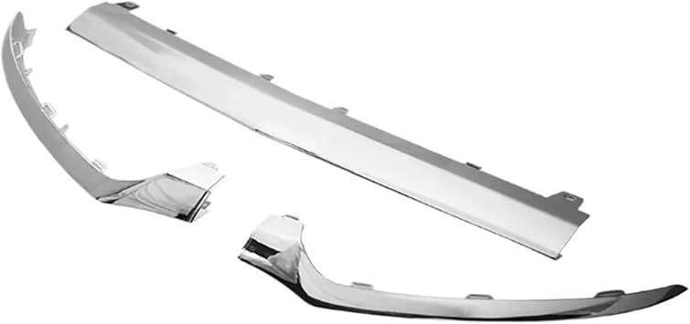 Compatible For Mercedes-Benz C180 C200 C300 C350 C400 W205 2015-2018 Chrome Front Bumper Lip Lower Trim 2058851374 2058851474 2058851574Chrome 3 Set
