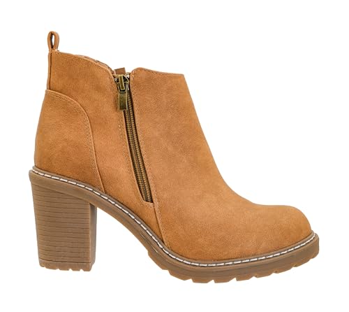 Corkys Footwear Rocky Top Bootie, Featuring a 3 Inch Heel, Soft Cushioned EVA Insoles for All Day Wear, Two Functional Zippers On Each Side, And A Pull On Loop2