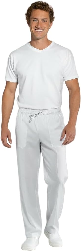 Pantaloni Da Chef Unisex In Misto Cotone - Pantalaccio Da Lavoro Per Cucina, Pizzeria - Vita 70cm