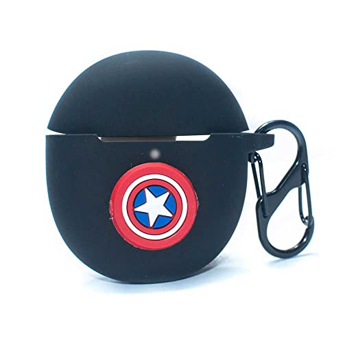 Image of OnePlus Nord Buds CE Protective Soft Silicone 360 Full Protection Dust-Proof Shockproof Case Cover with Hook (Cover Only) (Captain-America)
