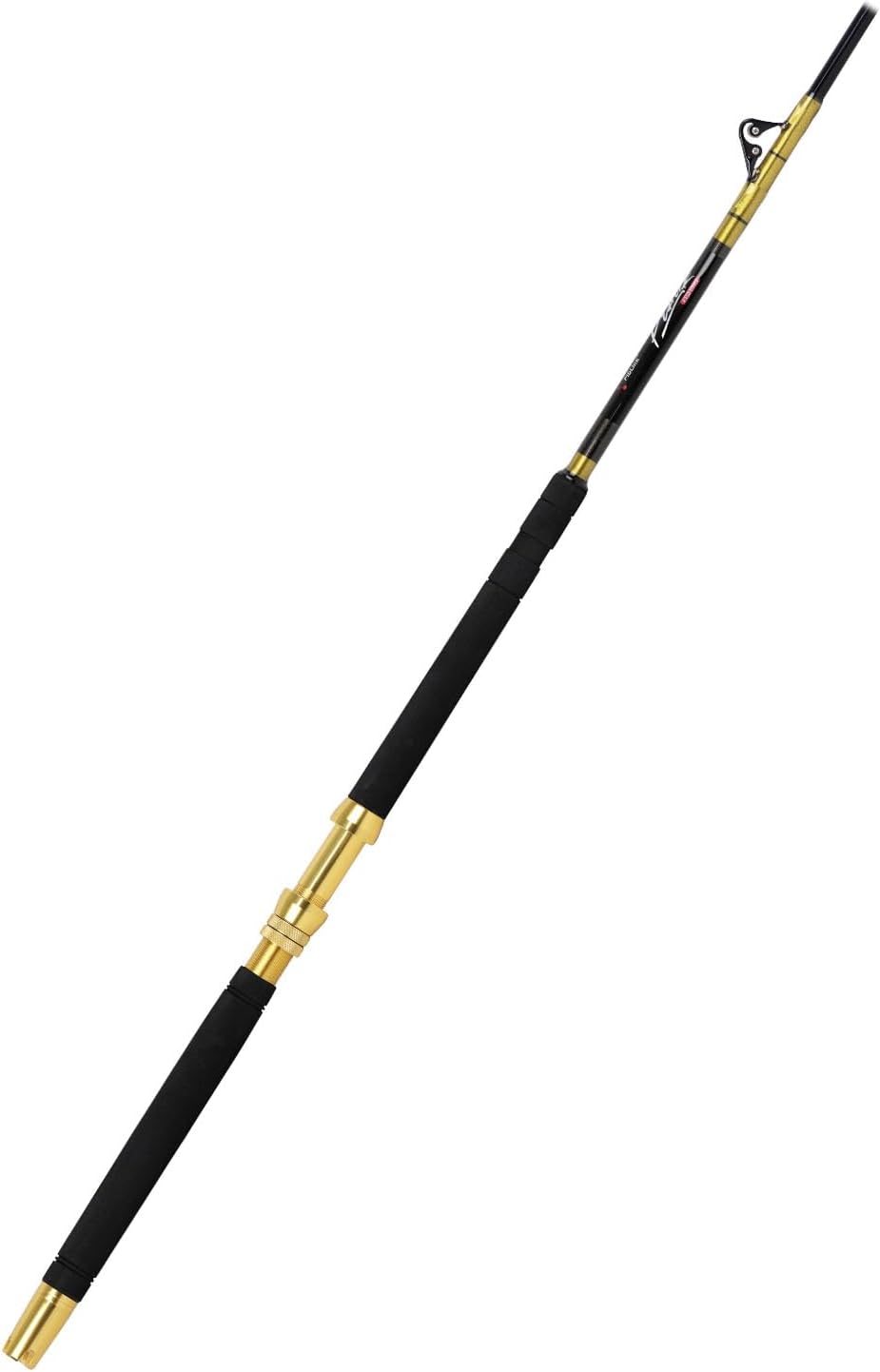 Fiblink 1 Piece/2 Piece Saltwater Fishing Rod Trolling Rod Big Game Boat Conventional Roller Guide Deep Drop Stand-Up Rod 5'6"/6'