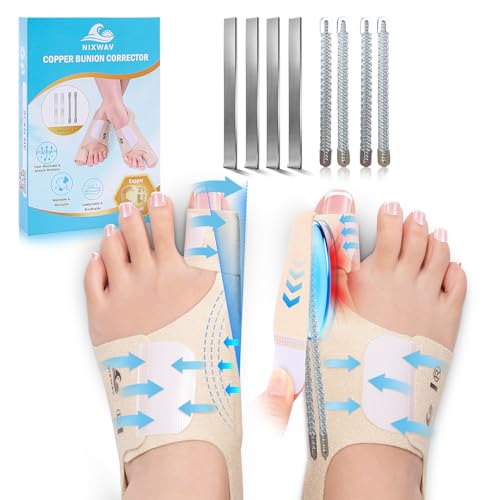 NIXWAV Copper-Ion Bunion Corrector 2PCS