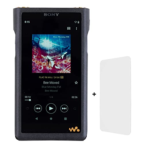 MITER P[X Sony \j[ NW-WM1AM2 / NW-WM1ZM2 Walkman p C^AlHPUU[P[XJo[ Case Cover +XN[veN^[ for WM1AM2 WM1ZM2 (Black)