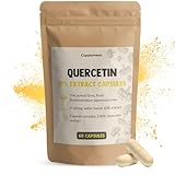 Cupplement - Extrait de Quercétine 60 Gélules - Formule Concentrée 10:1-250 mg par Gélule - Alternative Sans Zinc ni Broméline - Supplément Végétal en Capsules Pratiques