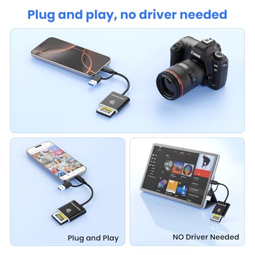 Lecteur CFexpress USB 3.2 pour iPhone 15 Samsung Mac et PC Windows - 4