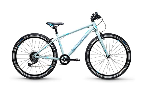S'COOL liXe 26 Zoll 9-Gang Altus Sky Blue/Blue | Kinderfahrrad | Jugendfahrrad | 26 Zoll | Mountainbike | leichtes Fahrrad | Rahmenhöhe 38 | 9 Gang