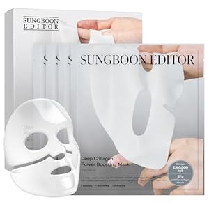 SUNGBOON EDITOR Deep Collagen Overnight mask 37gx4ea | Original Hydrating Collagen Face Mask | Real Collagen 2,160,000PPB for Elasticity |TikTok Trend Items Korean Skin Care