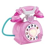 Pretend Play Phone - 6.6x4.3x6.6in Corded Landline Toy, Simulated Ring Me Rotary Telephone | Multipurpose Interactive Music Storytelling Activity for Boys Girls Kids Early Learning Playtime