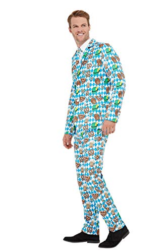 Smiffys 51040M Oktoberfest Kostuum, Mannen, Blauw, M - Maat 38"-40" - Afbeelding 3