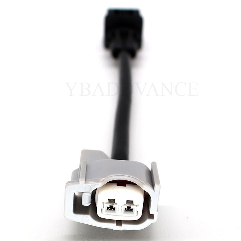 2 pin Fuel Injector RDX to obd1 Cable Connector - (Color Name: Black)