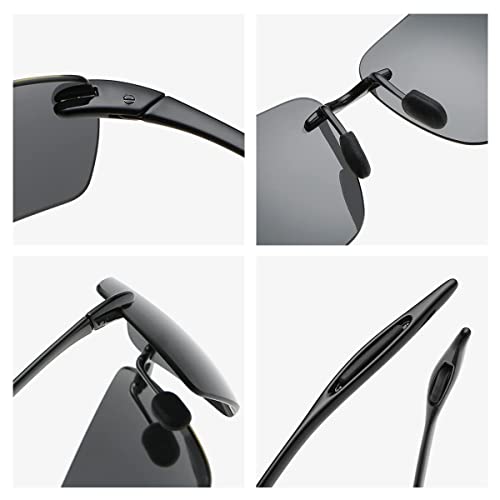 Devirld Mens Sunglasses Polarized Frameless Z87 Safety Sun Glasses For Women Uv400 Anti-Glare Mirror Mztrix Bex Sunglasses #TOP3