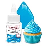 dekora – Super Colors Colorant Alimentaire Liposoluble Concentré Bleu | Spécial Chocolat et Préparations Grasses | Dosage Précis | 30 ml