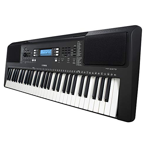 Image of Yamaha PSR-E373 EPY 61-Key Educational Keyboard Pack with Power Supply, Bolt-On Stand, Headphones, USB Cable, and Instructional Software, w YAM PSRE373