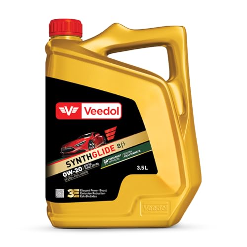 Image of Veedol SYNTHGLIDE 8β 0W-20 APISQ /ILSAC GF-7A, NextGen Fully Synthetic Engine Oil (3.5L) | Advanced EstoBioLides Technology | Superior Wear Protection & Fuel Efficiency