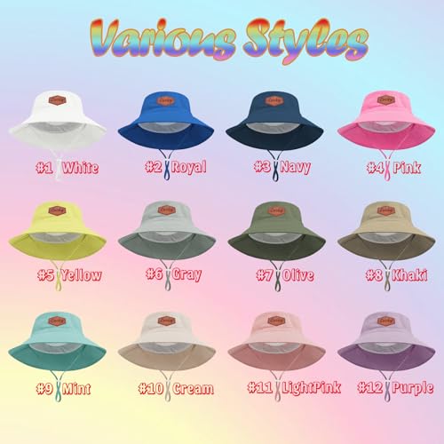 Custom Baby Bucket Hat for Toddler Kids Boys Girls Personalized Name Logo Infant Sun Hats Summer Beach UPF 50+ Sun Protection2