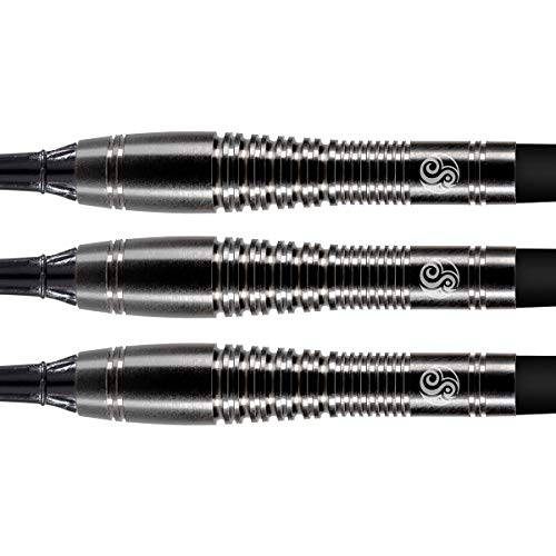 Shot Darts Soft Tip, Zen Roshi (18g/20g), 90% Tungsten Barrels, Front Balanced for Maximum Aerodynamics | Professional Soft Tip Darts Set for Electronic Dartboard | Made in New Zealand