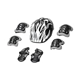 Défense stable contre les chocs : Doté d'une technologie de protection avec une coque extérieure en PC solide et une couche intérieure en mousse rembourrée, le set de casque et protections sécurise les durant les activités dynamiques comme le patinage ou le cyclisme