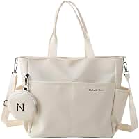 Bolsa Feminina Grande Transversal, de Mão e Tipo Tote | Bolsa Casual Leve para Ombro ou Lateral | Ideal para Faculdade, Trabalho, Compras e Uso Diário