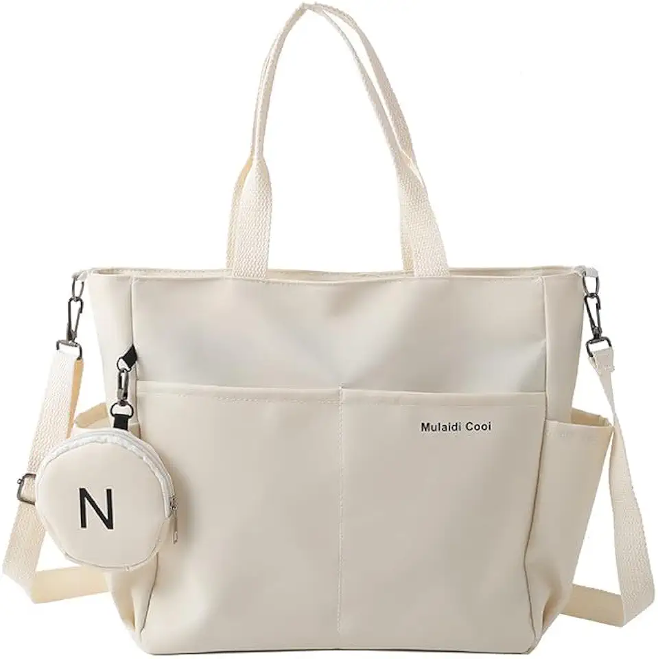 Bolsa Feminina Grande Transversal, de Mão e Tipo Tote | Bolsa Casual Leve para Ombro ou Lateral | Ideal para Faculdade, Trabalho, Compras e Uso Diário