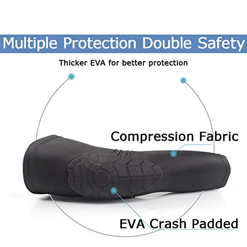 Bohope Kids Youth 5-15 Years Padded Leg Compression Sleeve Knee Guards Protective For Basketball, Baseball, Football Goalkeeper, Volleyball, Skating, Cycling.universal For Boys And Girls #TOP1