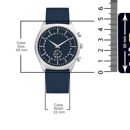 Image of styledose Men's Watch Analog Quartz with Chronograph & Silicone Strap -Casual & Formal Wrist Watch for Men