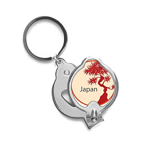 Coupe-ongles à motif d'arbre rouge du Japon DIYthinker style nippon