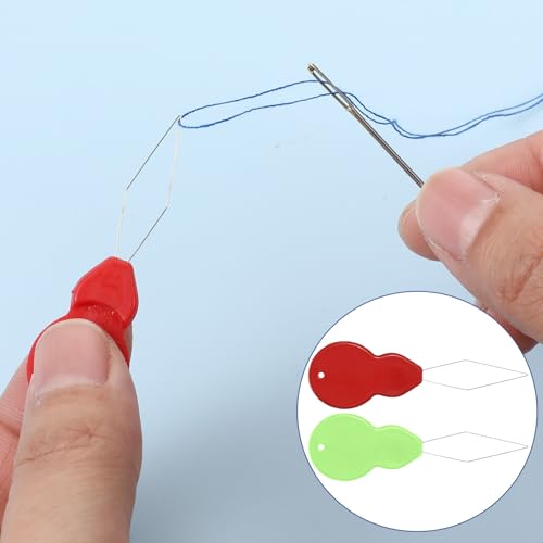 Image of BOHUIZ 19 Pcs Yarn Needles Set, Assorted Yarn Needles Bent Tapestry Needle Weaving Needle Darning Needles Plastic Needles Large Eye Blunt Knitting Needles for Sewing Crochet with Needle Threader
