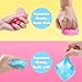 3pack Stress Cube Squishy Stress Balls for Adults Kids Fidget Toy for Your Best Mellow and Chill -Ice Cubes-Square Shape with Filling in Pink Purple Blue (3pcs Cube )