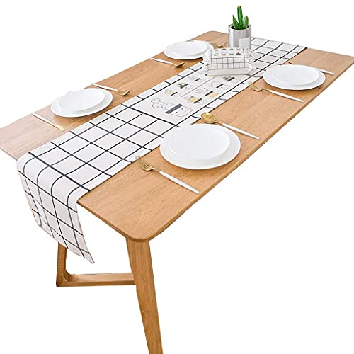 WANGKENSU �􉽊w�͗l �e�[�u�������i�[ �_�C�j���O�e�[�u�� �e�B�[�e�[�u�� �f�X�N �Q���p 6�T�C�Y����I���\ (�J���[: A, �T�C�Y: 30x220cm) (B 30x200cm)