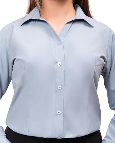 Image of ESTA Women Full Sleeve Stylish Western Official Formal Shirts Regular fit Shirts for Women