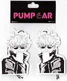 PumpCar 2 pieces Gojo Satoru double-sided hanging Japanese anime cherry-scented car air freshener Cool anime hanging for rearview mirror Car Interior Accessories Gifts