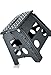 Produktbild SHD XL Stabiler Hocker Klapphocker Tritthocker 150kg Tritt - 37 x 30 x 32 cm, Rutschfest - Klapptritt für Küche, Bad für Kinder Erwachsene (grau)