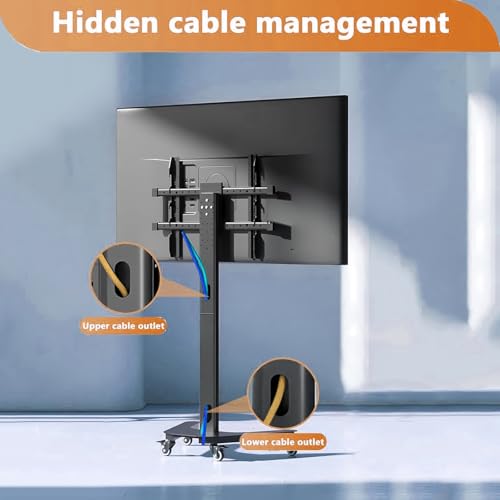 Soporte de Piso para TV Portátil, Ajustable y con Ruedas miniatura 5