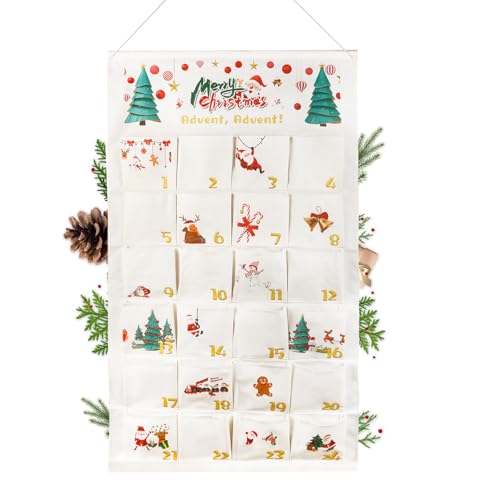 Adventskalender 2025 als Wandkalender aus Stoff, Adventskalender Kinder zum...