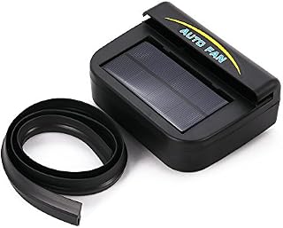 Leoie Solar Powered Car Auto Cooler Ventilation Fan Automobile Air Vent Exhaust Heat