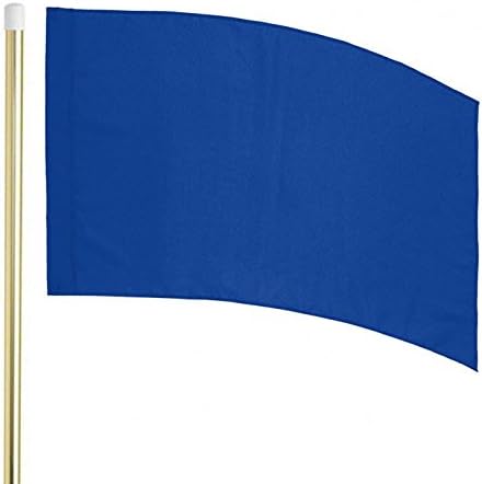 6' Gold Flag Pole and Color Guard Flag Package (Blue)