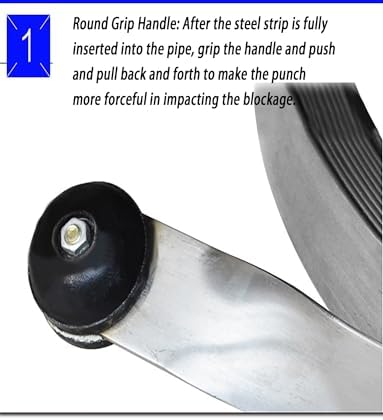 Steel Strip Drain Cleaning Tool, 1.5cm/2cm Wide Unclogging Bar for Main Sewer & Stubborn Clogs, Durable Poking Tool for Effective Drainage Solutions (0.2x1.5x1500cm)