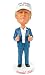 Donald Trump Bobblehead - Make America Great Again - White Hat Version - Limited Edition