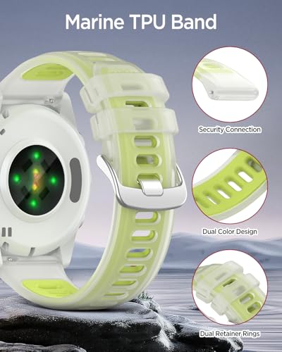 Bracelet Forerunner 970 ajustable en TPU flexible et résistant
